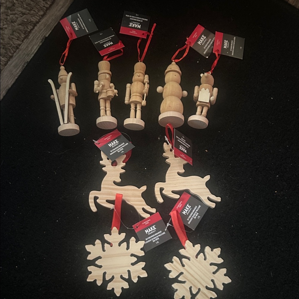 Makeup Forever Wooden Holiday Ornaments - Natural Wood